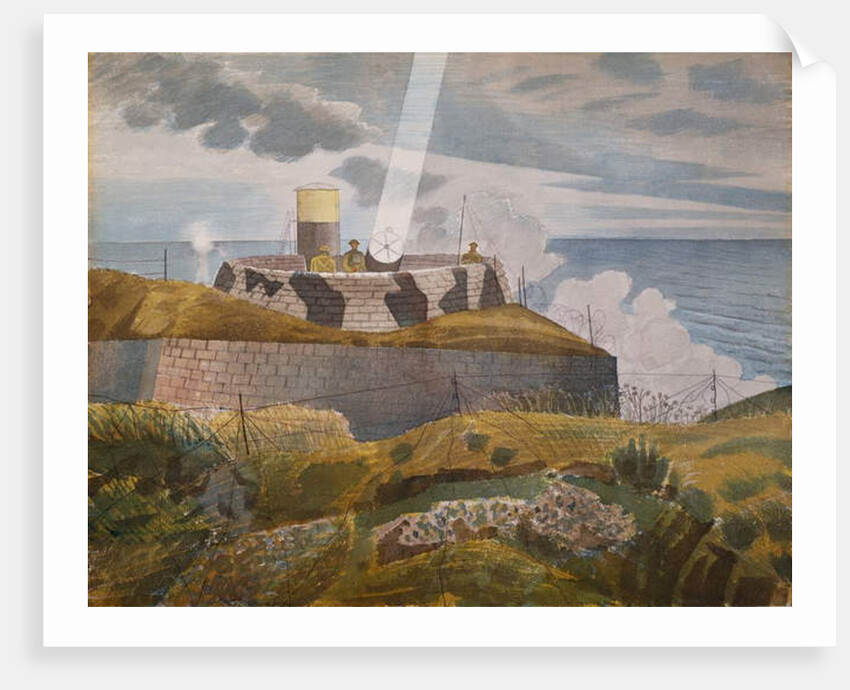 Searchlight at Dusk, October 1941 by Eric Ravilious