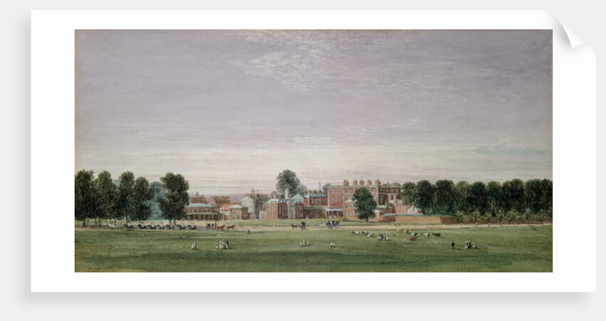Buckingham House from the Green Park, 1825 by David Cox