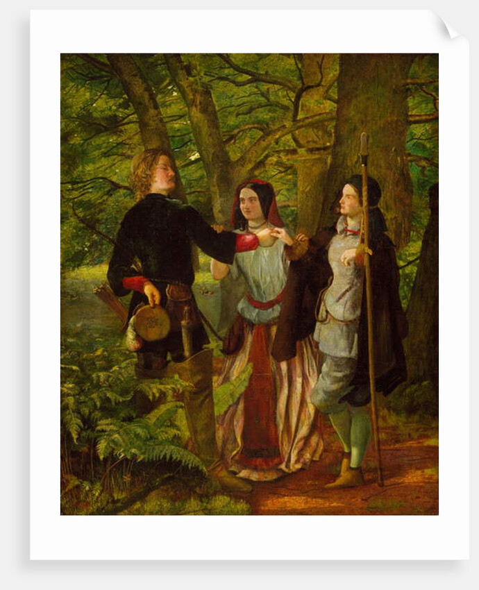As You Like It - Act IV Scene I - Rosalind Tutoring Orlando in the Ceremony of Marriage or The Mock Marriage of Orlando and Rosalind, 1850 by Walter Howell Deverell