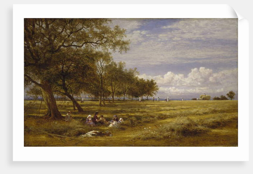 An English Hayfield, 1878 by Benjamin Williams Leader
