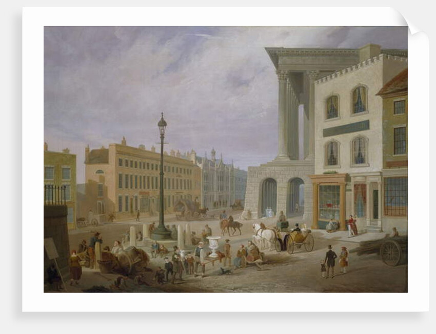 Birmingham Town Hall and Queen's College by Samuel Lines