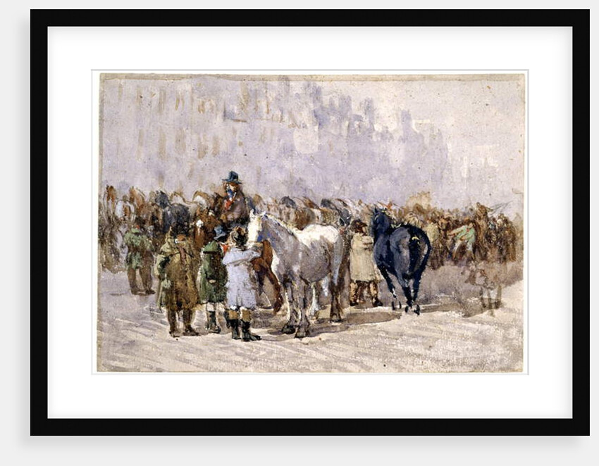 The Birmingham Horse Fair, c.1841-49 by David Cox