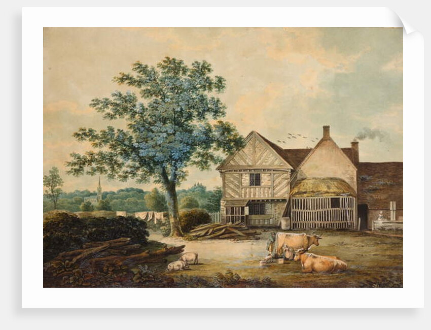 Farmyard near Aston Hall by Joseph Wright