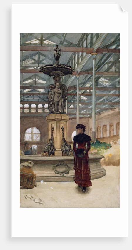 Old Market Hall and Fountain, Birmingham, 1880 by Walter Langley