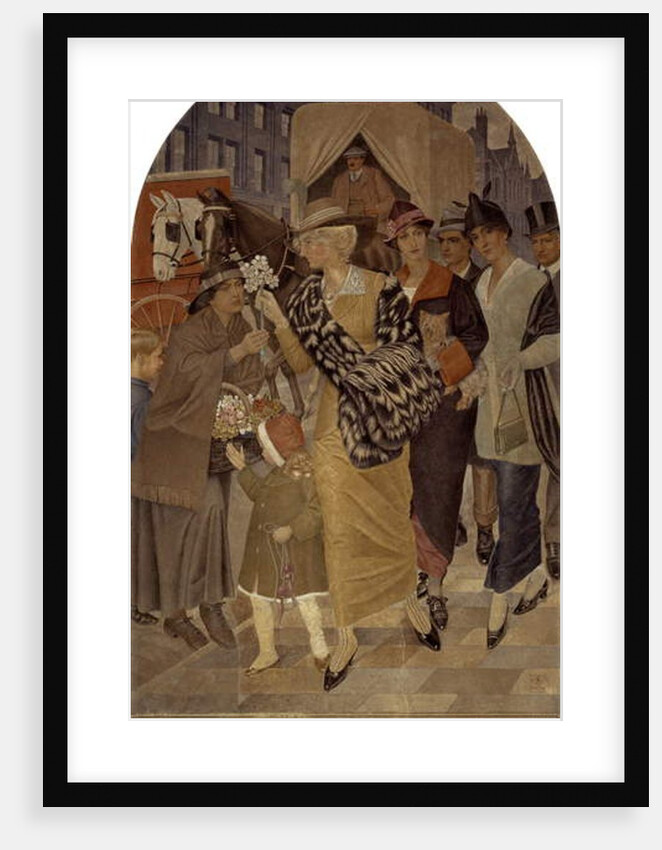 Corporation Street, Birmingham in March 1914 by Joseph Edward Southall