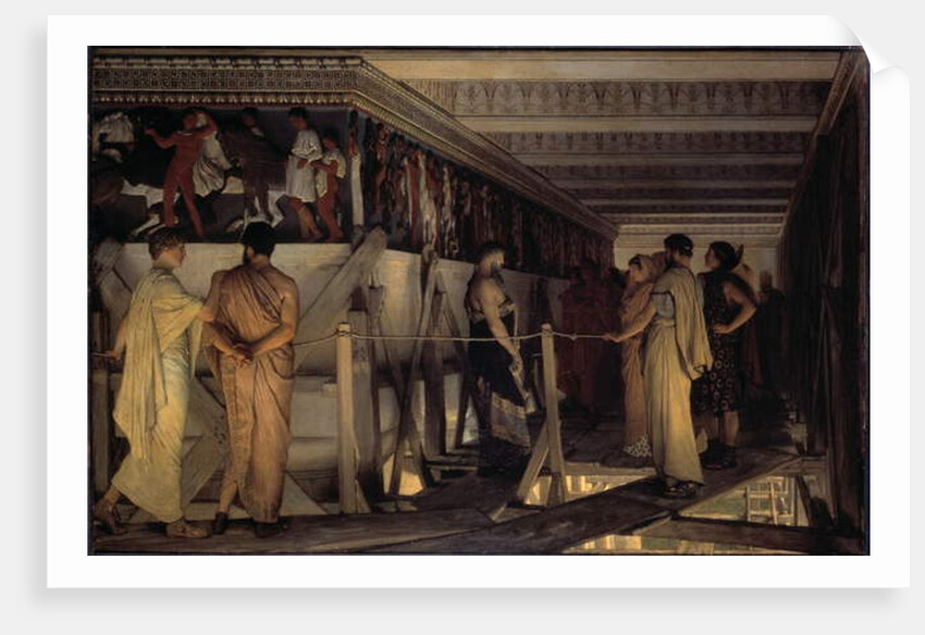 Pheidias and the Frieze of the Parthenon, 1868 by Lawrence Alma-Tadema