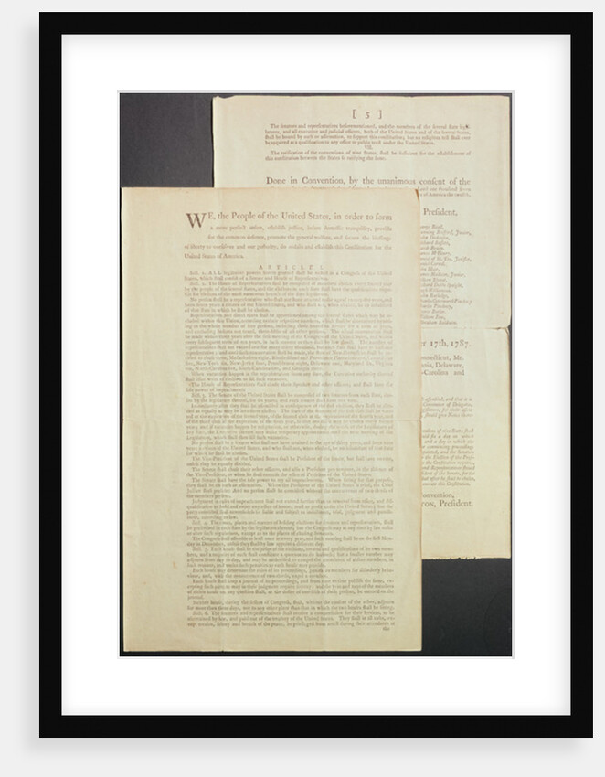 The United States Constitution, 1787 by American School