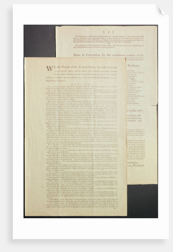The United States Constitution, 1787 by American School