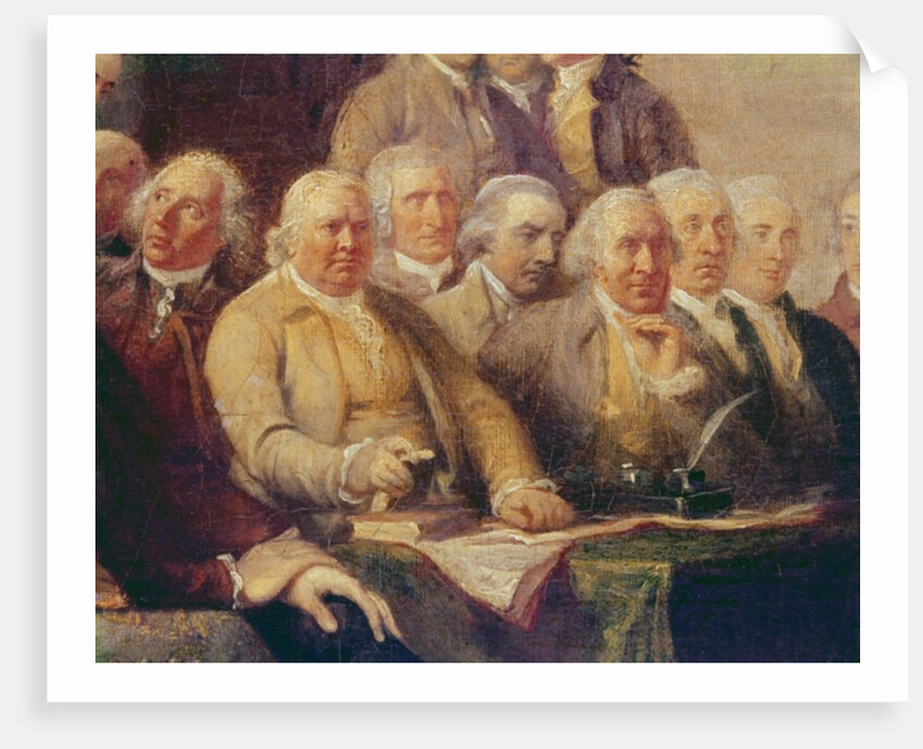 Drafting the Declaration of Independence, 28th June 1776, c.1817 by John Trumbull