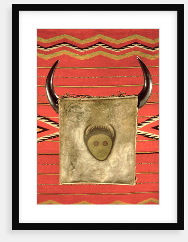 Navajo buffalo moon blanket by School American