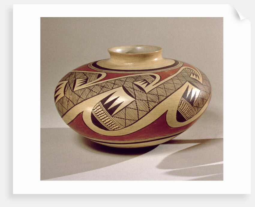 Hopi 'Bullware' jar, from Arizona by School American