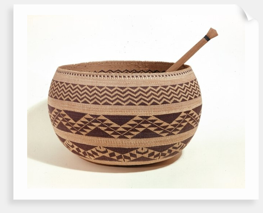 South Western Native American cooking basket by American School