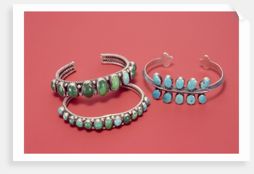 Navajo bracelets by American School