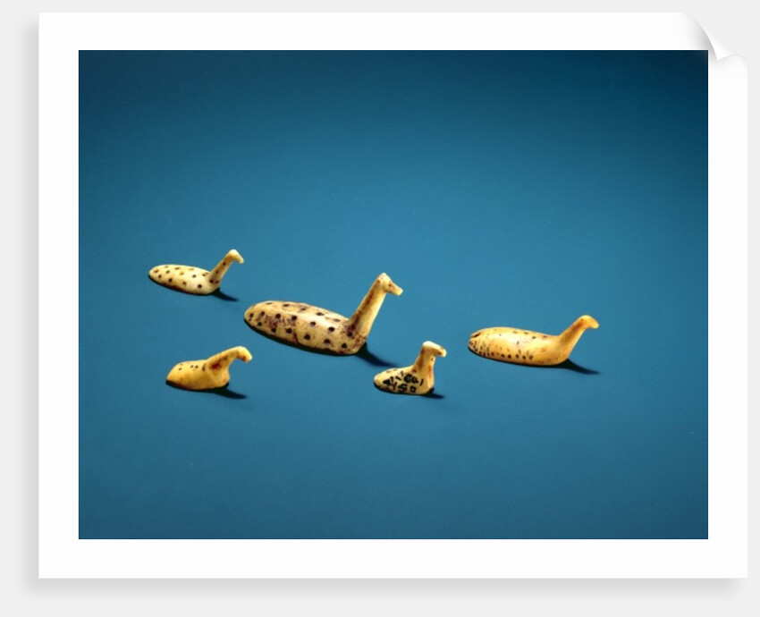 Inuit shore bird sculptures by School Inuit