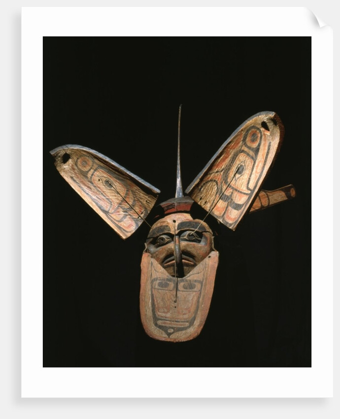Kwakiutl transformation mask by American School