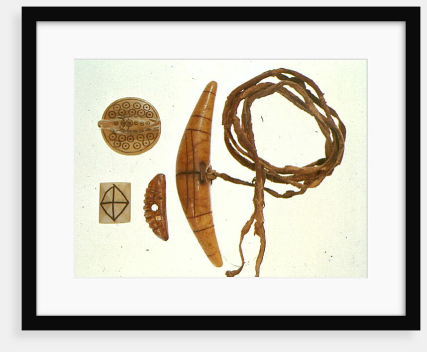 Inuit fishing equipment by School Inuit