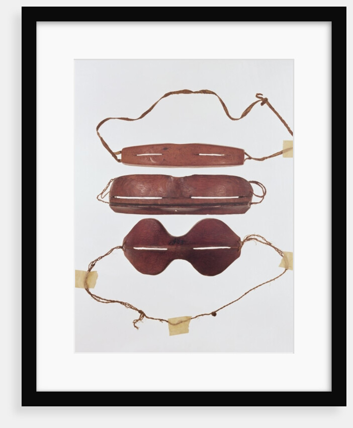 Inuit sun/snow 'glasses' by Inuit School