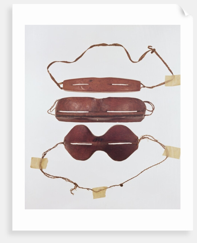 Inuit sun/snow 'glasses' by Inuit School