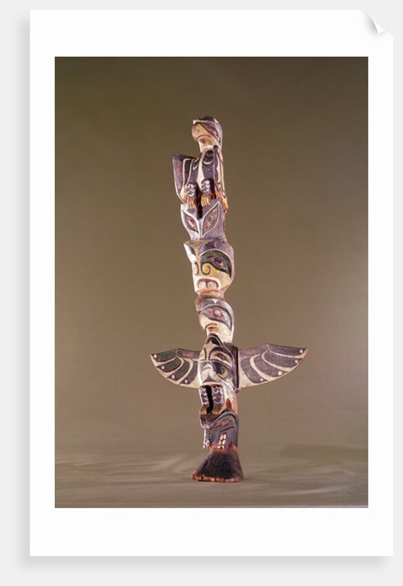Tinglit Bird Clan totem pole by American School
