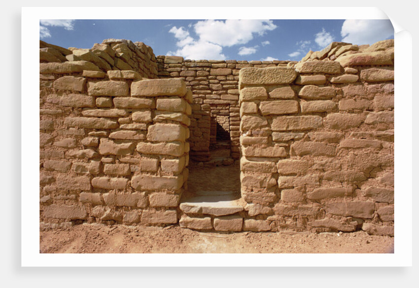 Remains of Pueblo Indian dwellings, built 11th-14th century by Anonymous