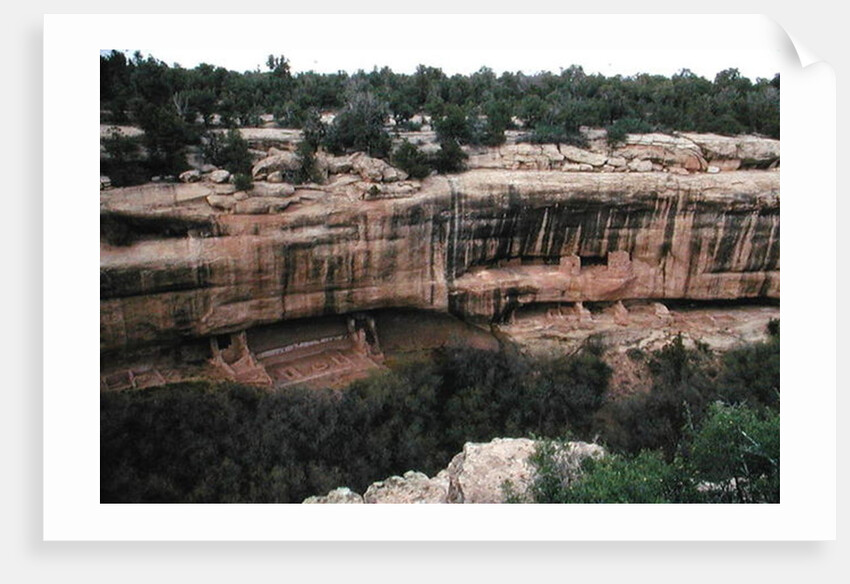 Remains of Pueblo Indian cliff dwellings, built 11th-14th century by Anonymous