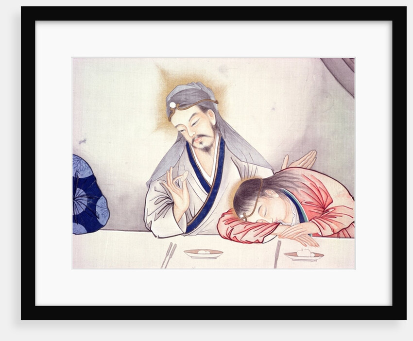 Last Supper, Christ and St John by School Chinese