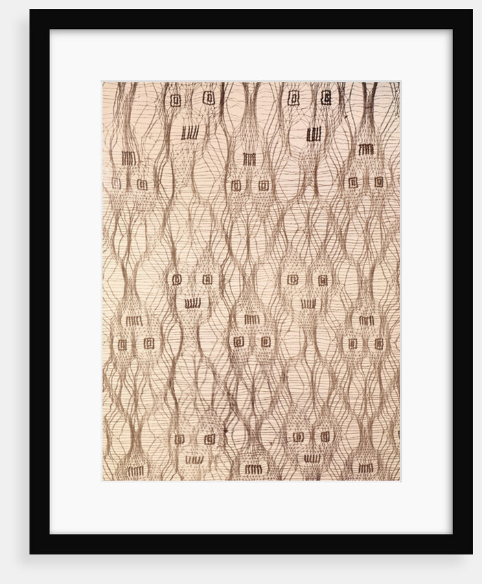 Sheer cloth with jaguar faces, Paracas tribe by Pre-Columbian Pre-Columbian