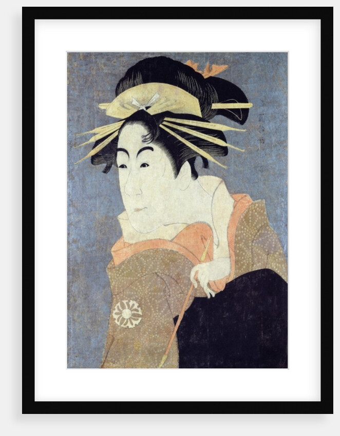 Matsumoto Yonesaburo in the role of the courtesan Kewaizaka No Shosho by Toshusai Sharaku