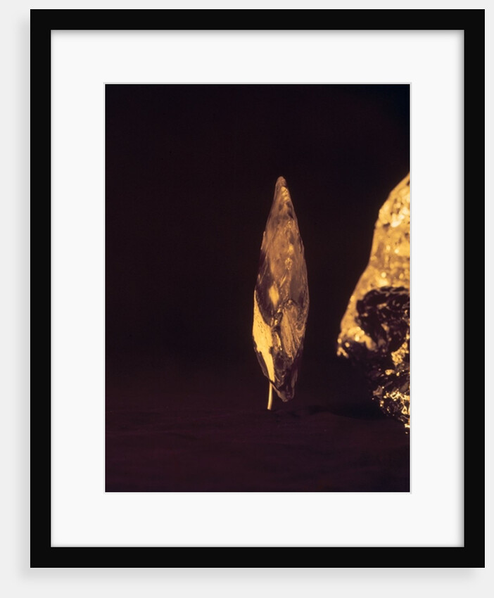 Knapped axe or spear head by Paleolithic Paleolithic