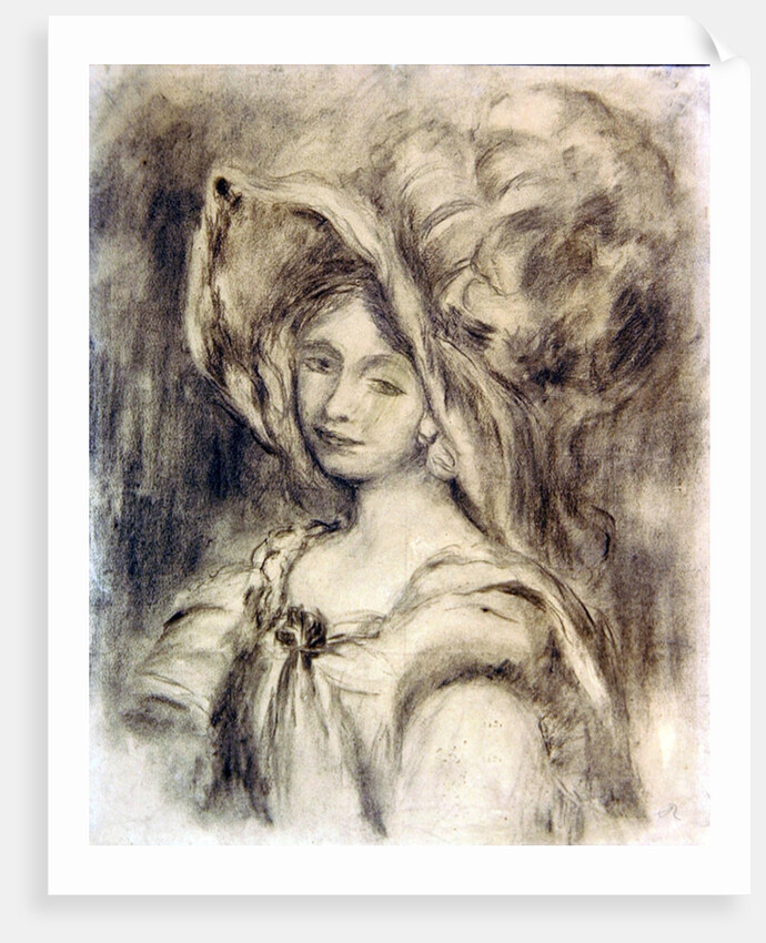Mme Dieterle in a Hat, c.1896 by Pierre Auguste Renoir