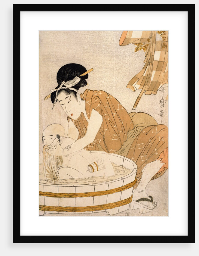 The Bath, Edo period by Kitagawa Utamaro