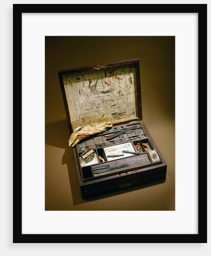Paintbox of John James Audubon by American School