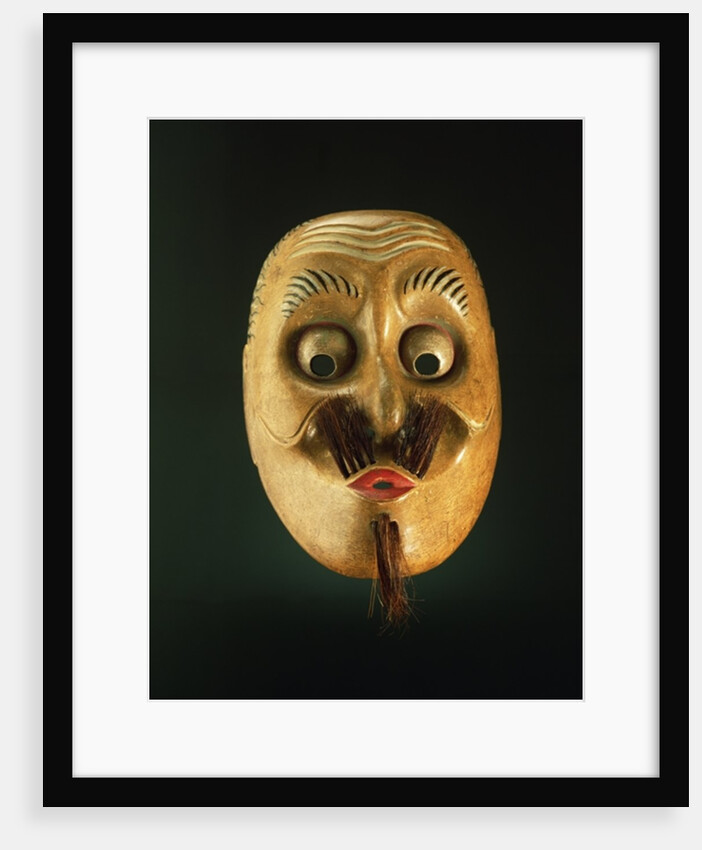 Comical Mask, Noh Theatre by Japanese School