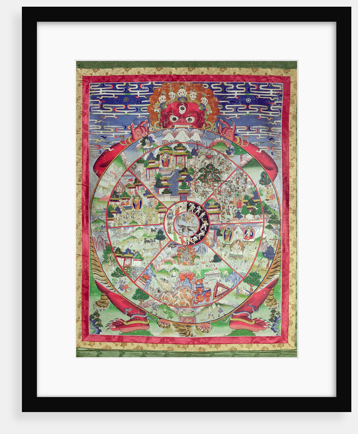 Dharmachakra, Wheel of Transmigratory Existence by School Tibetan