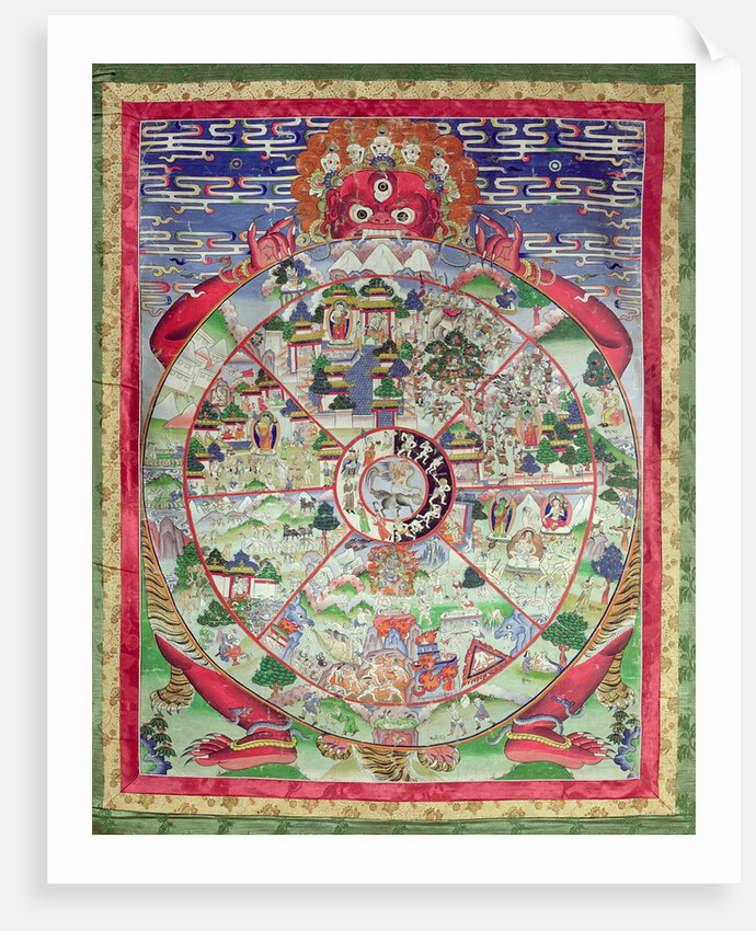 Dharmachakra, Wheel of Transmigratory Existence by School Tibetan