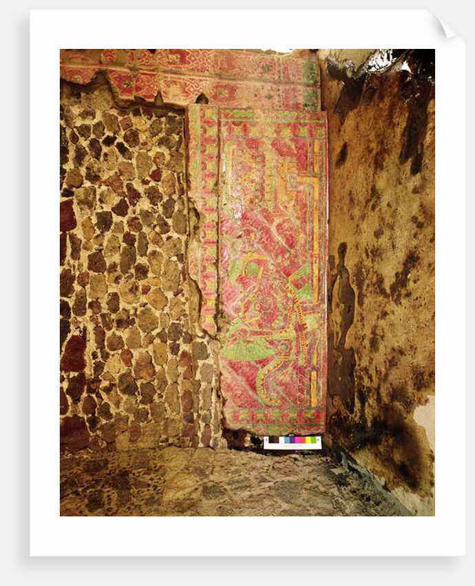 Mural of feathered Serpent by Teotihuacan Teotihuacan