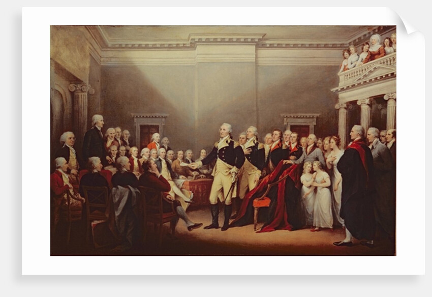 The Resignation of George Washington on 23rd December 1783, c.1822 by John Trumbull