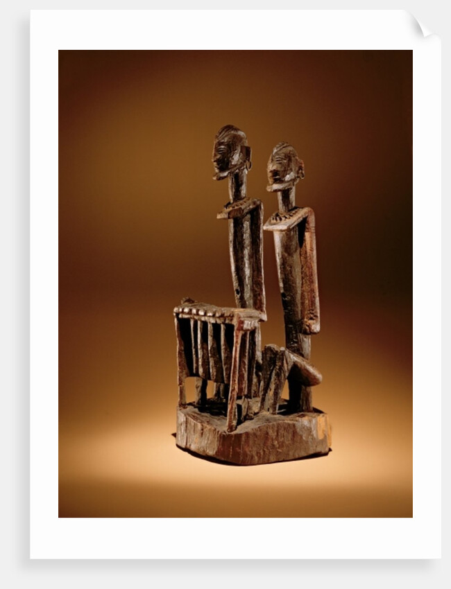 Figures with xylophone by Culture Dogon