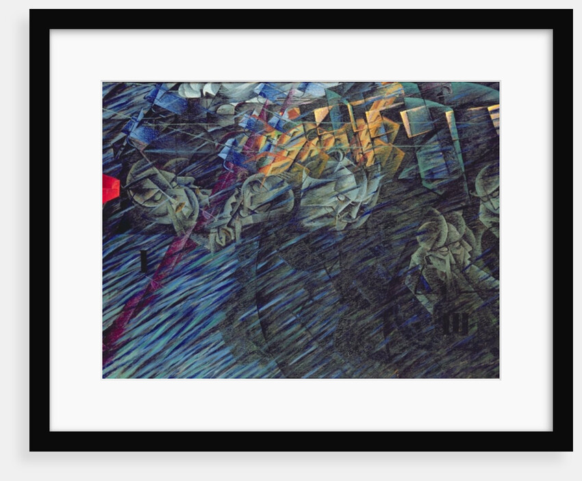 States of Mind: Those Who Go, 1911 by Umberto Boccioni