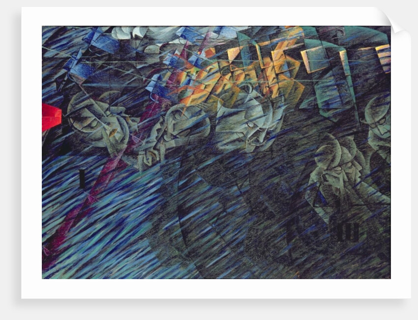States of Mind: Those Who Go, 1911 by Umberto Boccioni