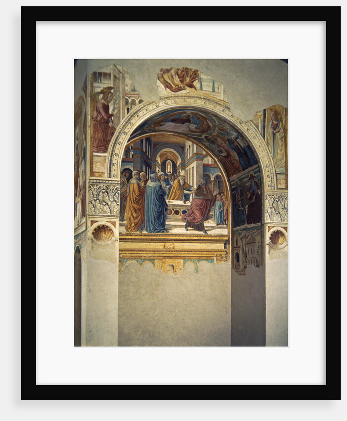 Tabernacle of the Visitation: Expultion of Jaochim from the Temple, 1491 by Benozzo di Lese di Sandro Gozzoli