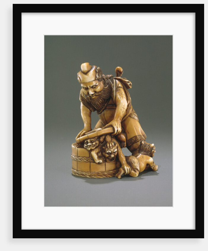 Figure of Shoki the demon queller by Japanese School