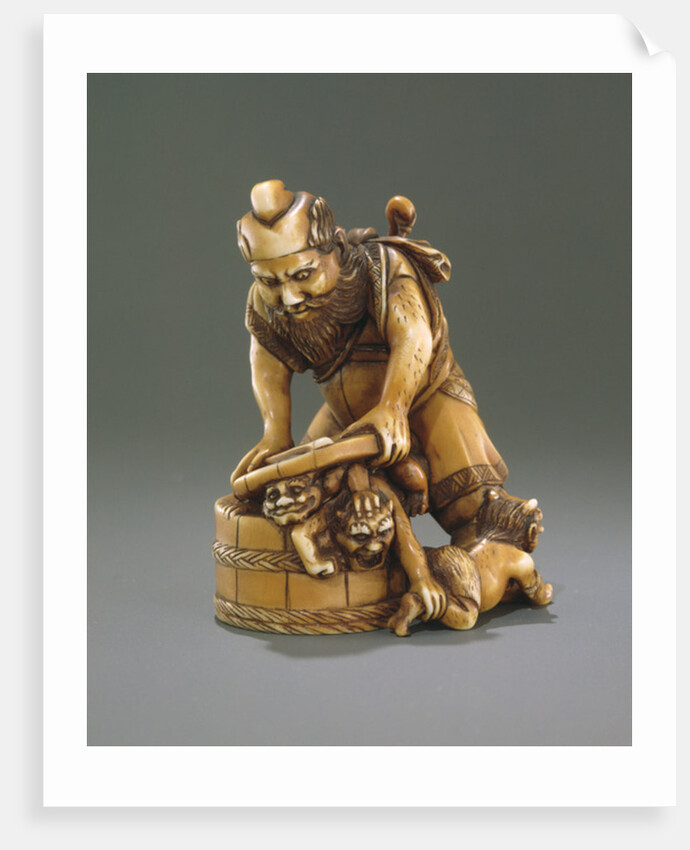 Figure of Shoki the demon queller by Japanese School