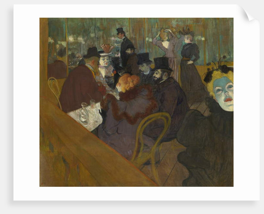 At the Moulin Rouge, 1892-95 by Henri de Toulouse-Lautrec
