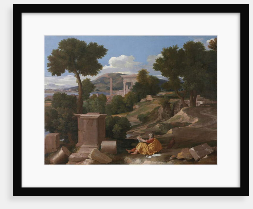 Landscape with Saint John on Patmos, 1640 by Nicolas Poussin
