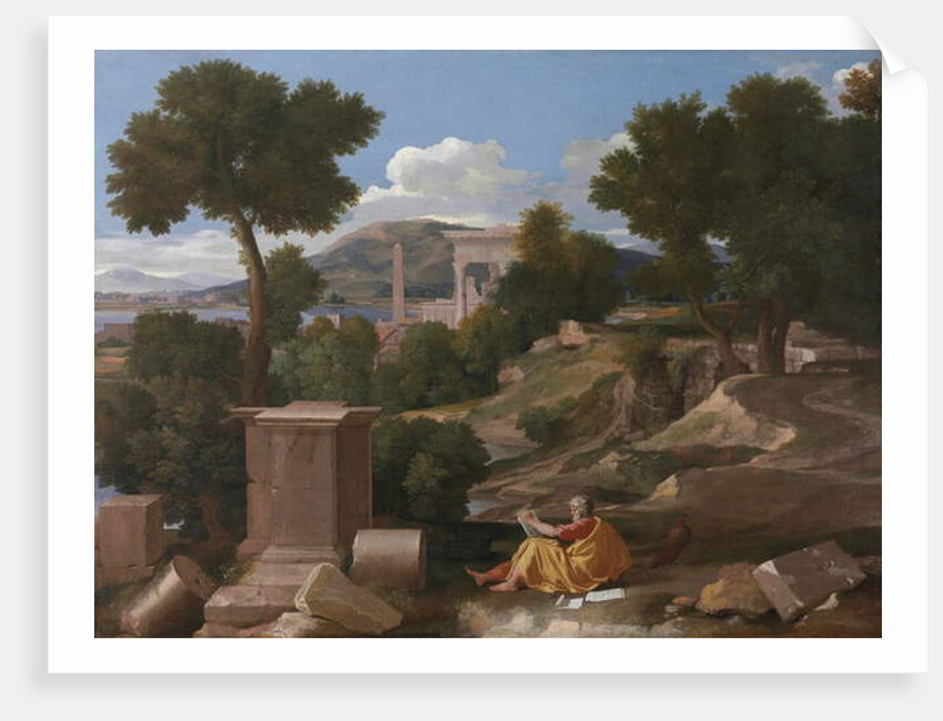 Landscape with Saint John on Patmos, 1640 by Nicolas Poussin