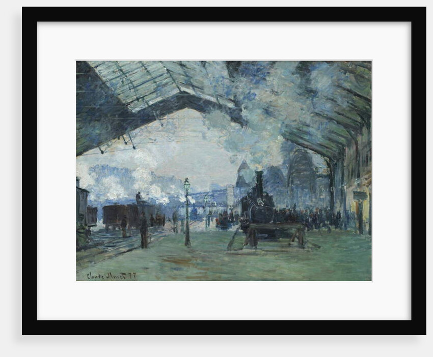 Arrival of the Normandy Train, Gare Saint-Lazare, 1877 by Claude Monet