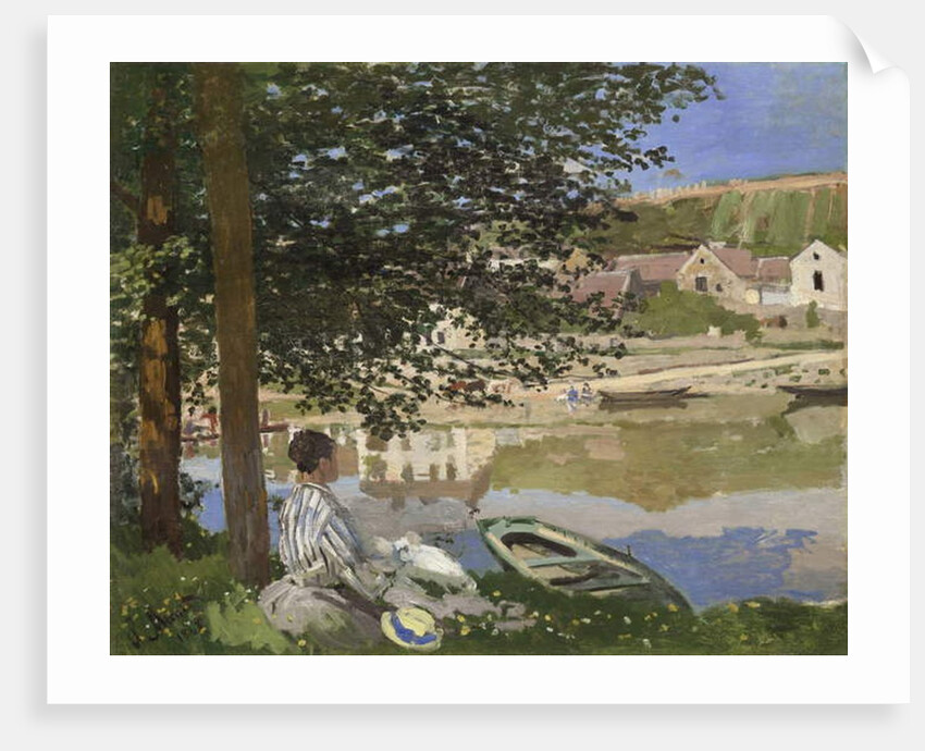 On the Bank of the Seine, Bennecourt, 1868 by Claude Monet