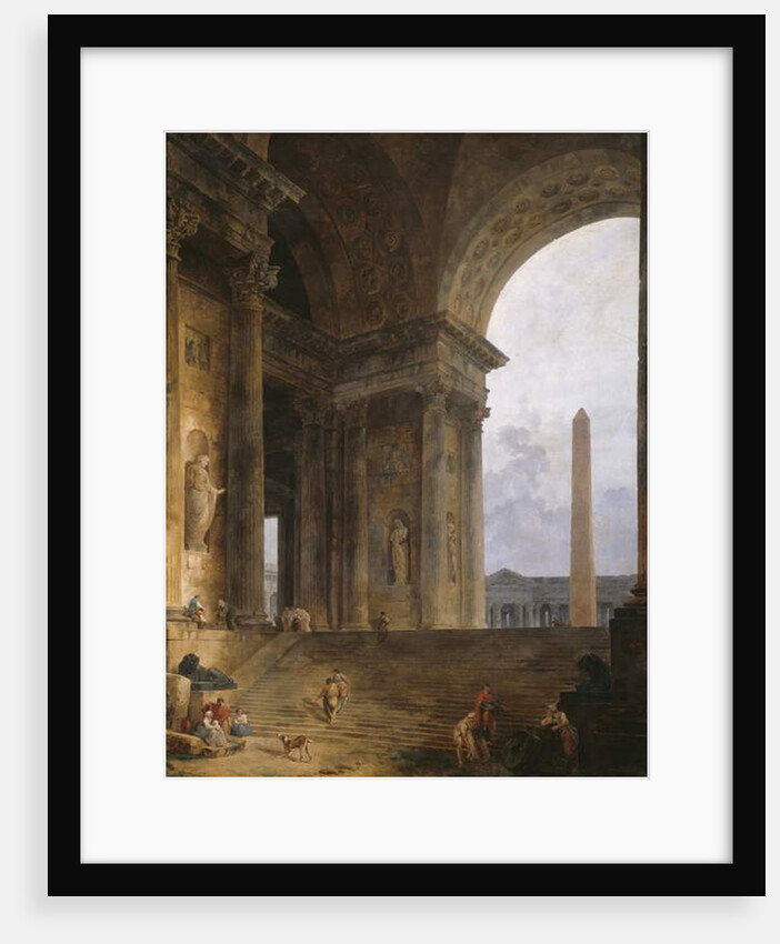 The Obelisk, 1787-88 by Hubert Robert