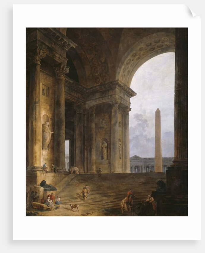 The Obelisk, 1787-88 by Hubert Robert